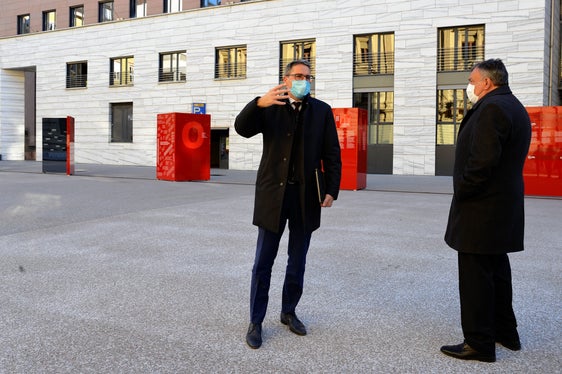 Il presidente Arno Kompatscher con Enrique Gustavo Gennuso, sindaco di San Carlos de Bariloche in Argentina (Foto: ASP)