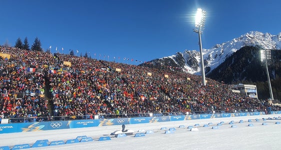 In Antholz (Südtirol) fanden die Biathlon-Wettbewerbe statt. (Foto: Südtirol Arena Alto Adige)