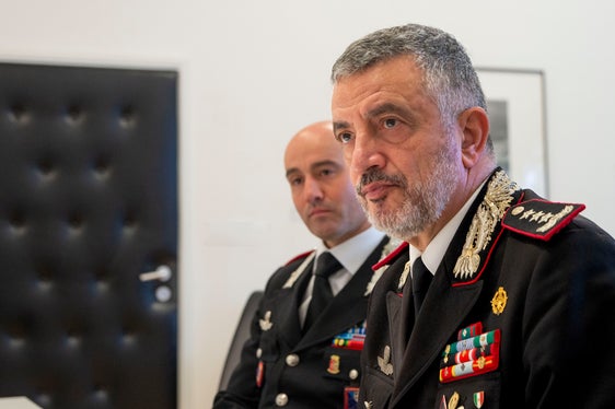 Stefanizzi, sessantatreenne, calabrese di Bisignano (Cosenza), ha preso la guida del Comando Interregionale Carabinieri “Vittorio Veneto” con sede a Padova nei primi mesi del 2023 (Foto: ASP/Fabio Brucculeri)
