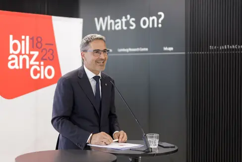 Lo spazio vitale ed economico dell'Alto Adige e il suo rafforzamento sono stati al centro della conferenza stampa di fine legislatura del presidente Kompatscher (Foto: ASP/Tiberio Sorvillo)