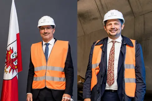 Das Land Südtirol begrüßt die Entscheidung, den Brenner-Nordzulauf im Tiroler Unterinntal weiterhin im Rahmenprogramm der Österreichischen Bundesbahnen (ÖBB) zu belassen und die geplanten Bauarbeiten nicht zu verschieben. Im Bild: Landeshauptmann Arno Kompatscher (links) und Mobilitätslandesrat Daniel Alfreider. (Foto: LPA/Ingo Dejaco)