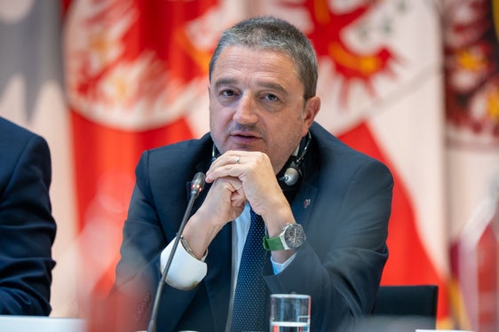 Il presidente della Provincia autonoma di Trento, Maurizio Fugatti (Foto: Land Tirolo/Neuner)