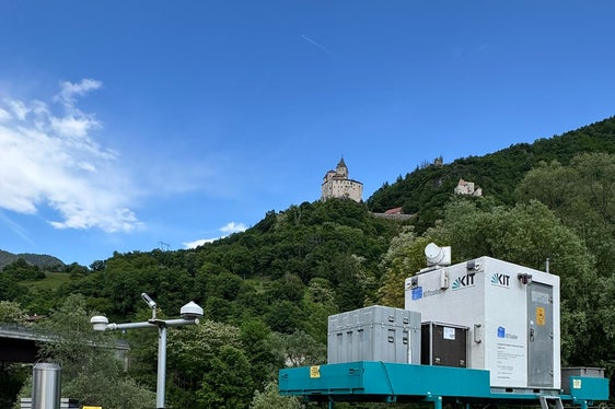 Strumenti di misurazione dell'Istituto di Tecnologia di Karlsruhe KIT per rilevare i flussi a Colma. (Foto: LPA/Karlsruher Institut für Technologie KIT/Andreas Wieser)