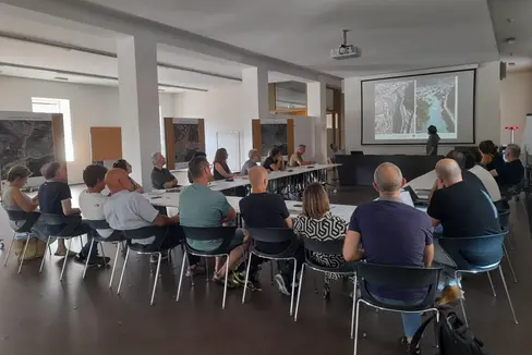 Arbeitstagung zum Beginn des Projektes Flussraum Bozen - Talfer und Eisack heute Vormittag im Landhaus 11 in Bozen, wo das Ressort Umwelt-, Natur- und Klimaschutz, Energie, Raumentwicklung seinen Sitz hat. (Foto: LPA/Maja Clara)