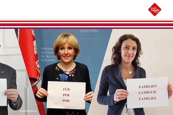 Gli assessori alla Famiglia dell'Euregio, Anton Mattle, Waltraud Deeg e Stefania Segnana (Foto: Euregio)