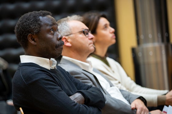 Fernando Biague, Matthias Oberbacher e Daniela Zambaldi nel corso della conferenza stampa odierna (Foto: ASP/F. Brucculeri)