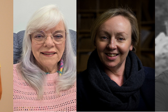 I relatori della serie Culture Talks: (da sinistra) Agnes Wegner (Foto: Sebastian Bolesch), Emily Drabinsky (Foto: Jay Nubile), Ornella Dossi (Foto: Archivio fotografico Mart), Gayle Mather (Foto: Gayle Mather), Julie Adams (Foto: Adam Rowley), Rizki Resa Utama alias OQ (Foto: Rizki Resa Utama). (Collage: Biblioteca provinciale Teßmann)