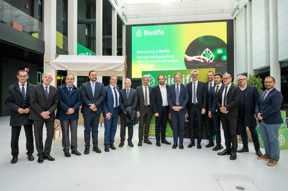 La Fiera d'Autunno & Biolife 2022 è stata l'occasione per la prima visita in Alto Adige del Ministro delle Politiche agricole, alimentari e forestali Francesco Lollobrigida. (Foto: Fiera Bolzano/Marco Parisi)