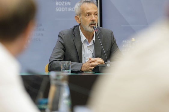 Il metereologo e geofisico Georg Kaser, uno dei membri della Commissione pro Clima nominata dalla Giunta (Foto: ASP/Tiberio Sorvillo)