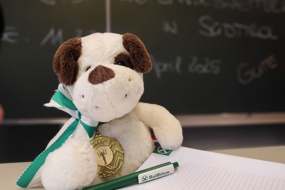 Landeswettbewerb der Chemieolympiade: Maskottchen Fredi (Foto: LPA/Stefan Pilser)