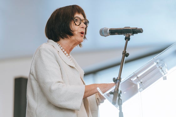 Neue Fakultät für Ingenieurwesen der Freien Universität Bozen im NOI Techpark eröffnet: NOI-Präsidentin Helga Thaler Ausserhofer (Foto: LPA/NOI Techpark/Daniele Fiorentino)