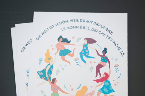 Empowerment im Postkartenformat zum Tag der Frau am 8. März. (Foto: LPA/Fabio Brucculeri)
