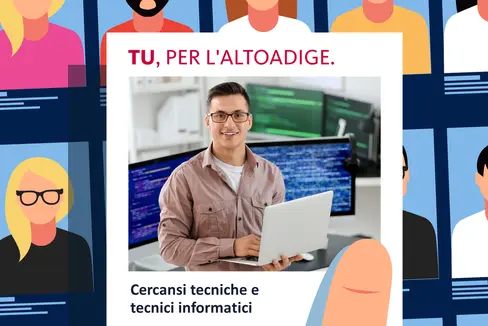La Ripartizione personale cerca due tecniche/tecnici di elaborazione dati per la Ripartizione informatica e l'Agenzia per i contratti pubblici di lavori, servizi e forniture. Domande entro il 9 giugno