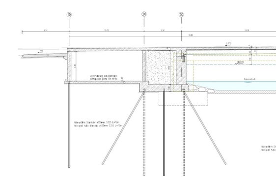 Come sarà ricostruito il ponte: l'immagine ne rappresenta la sezione longitudinale. (Foto: USP/Dipartimento Infrastrutture e Mobilità)