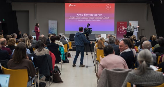 Giornata dei musei dell'Euregio 2024 con circa 140 collaboratori volontari e a tempo pieno di circa 270 istituzioni museali dei territori dell'Euregio al NOI Techpark di Bolzano (Foto: USP/Patrizia Corriero)