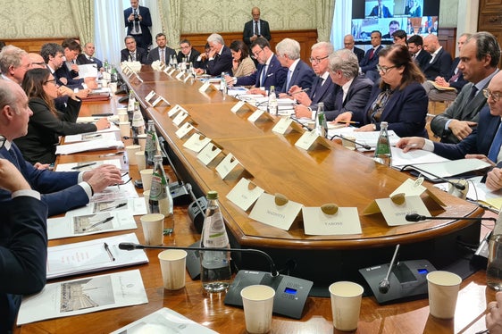Sitzung der Steuerungsgruppe für die Olympischen Winterspiele im Palazzo Chigi in Rom. (Foto: Presseamt der Region Trentino-Alto Adige/Davide Cordua)