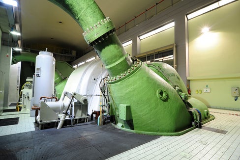 Turbine des Wasserkraftwerks St. Florian (Foto: Sf Energy/https://www.sfenergy.eu/)