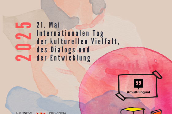 Am Internationalen Tag der kulturellen Vielfalt, des Dialogs und der Entwicklung organisieren die Koordinierungsstelle für Integration, das Amt für Bibliotheken und Lesen und das Amt für Weiterbildung und Sprachen einen #multilingual-Vorlesetag. (Flyer: KOI)