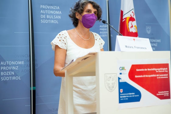 La direttrice dell'Ufficio Mediazione al lavoro Francesca Malara (Foto: ASP/Fabio Brucculeri)