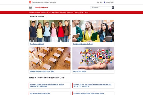 Da ieri è online la nuova homepage del diritto allo studio (Foto: USP)