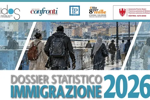 Das Studien- und Forschungszentrum IDOS präsentiert am 27. Oktober in Bozen das Jahrbuch zur Einwanderung 2026 mit aktuellen Daten und Analysen zu Migration und Integration in Italien und Südtirol. (Grafik: IDOS)