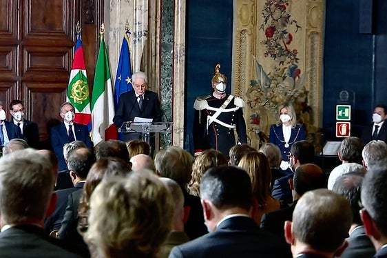 La lotta al virus o è globale oppure non esiste ha detto Mattarella alla cerimonia (Foto: diretta streaming www.quirinale.it)