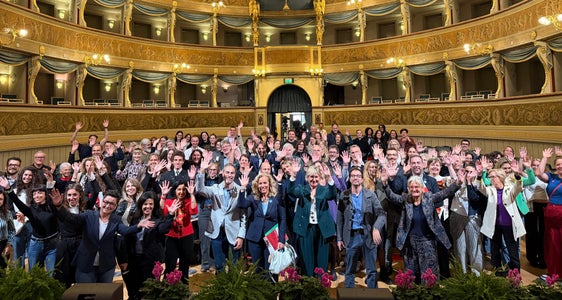Euregio-Museumstag 2026: Großer Andrang beim Euregio-Netzwerktreffen im Teatro Sociale in Trient (Foto: Euregio/Armin Gluderer)