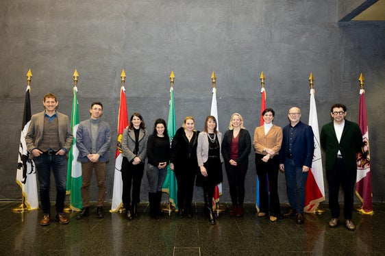 I rappresentanti degli uffici stampa delle varie amministrazioni di Arge Alp riuniti nel Gruppo pubbliche relazioni, a Rovereto (Foto: Archivio Ufficio stampa Provincia autonoma di Trento)
