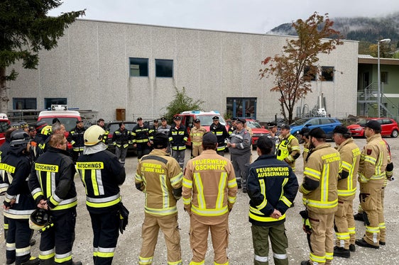 Übungsvorbesprechung der Freiwilligen Feuerwehren (Foto: LPA/Landesverband der Freiwilligen Feuerwehren/Diddi Osele)