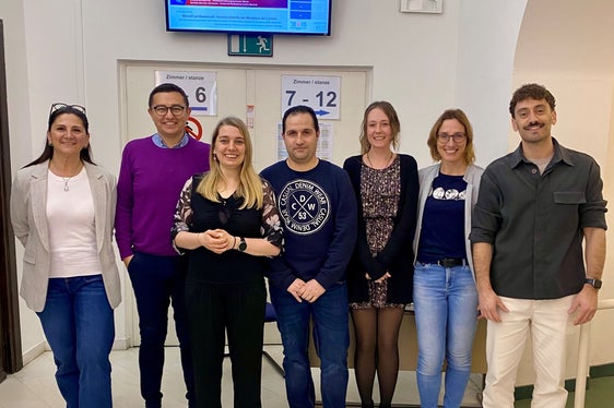 I reclutatori di Aspiag e i collaboratori del Centro di mediazione lavoro di Merano durante il recruiting day a Merano. (Foto: USP/CML Merano)