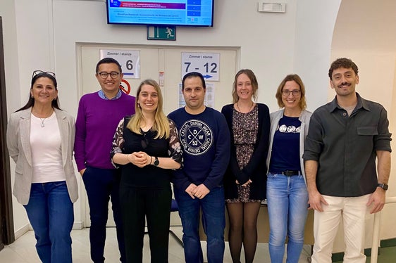 I reclutatori di Aspiag e i collaboratori del Centro di mediazione lavoro di Merano durante il recruiting day a Merano. (Foto: USP/CML Merano)