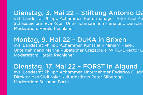 Das Programm der Veranstaltungsreihe #KulturPerspektiven