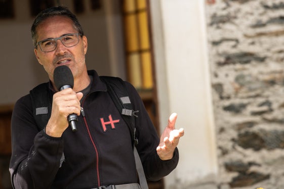 Il presidente della Provincia, Arno Kompatscher, nel corso del suo intervento odierno (Foto: ASP/Ivo Corrá)