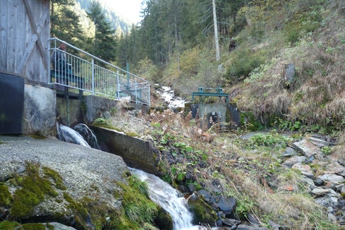 A causa dell'emergenza idrica verrà ridotto il volume d'acqua residua del Rio Luson (Foto E-Werk Lüsen)