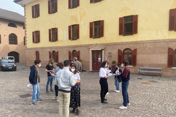 Speeddating zum Kennenlernen bei den Talente Tagen 2022 in Tramin (Foto: Bildungsdirektion/Alessandro Montoro)