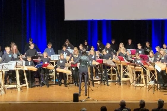 Gemeinsam mit deutschen und österreichischen Zitherspielenden hat Südtirols Zitherjugend in der Freiheitshalle in Hof bei Salzburg gerockt. (Foto: LPA/Stefan Mücksch)