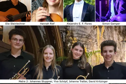 Junge Solist:innen am Podium: Am Sonntag, 23. November, ab 17 Uhr im Forum in Brixen. Am Vortag, am Samstag, 22. November, ist das Konzert im Haus der Musik in Innsbruck zu hören. (Foto: LPA/Landesdirektion Deutsche und ladinische Musikschule/Anton Ludwig Wilhalm/Stephan Niederegger)