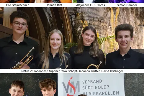 Junge Solist:innen am Podium: Am Sonntag, 23. November, ab 17 Uhr im Forum in Brixen. Am Vortag, am Samstag, 22. November, ist das Konzert im Haus der Musik in Innsbruck zu hören. (Foto: LPA/Landesdirektion Deutsche und ladinische Musikschule/Anton Ludwig Wilhalm/Stephan Niederegger)