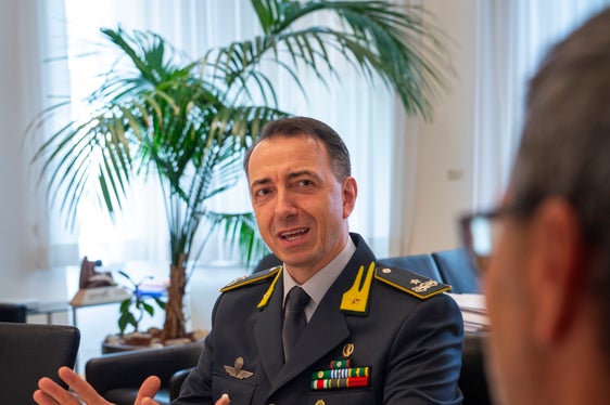 Gabriele Procucci è stato il comandante provinciale della Guardia di Finanza per ben sei anni (Foto: ASP/Fabio Brucculeri)