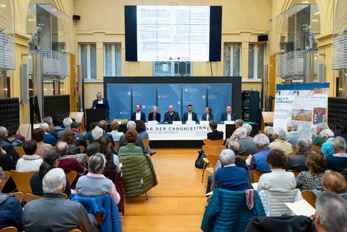 Rund 80 Chronistinnen und Chronisten haben sich am 7. November in Bozen getroffen. (Foto: LPA/Fabio Brucculeri)