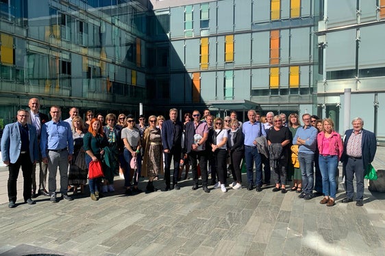 Foto di gruppo per la delegazione dalla Repubblica Ceca in visita in Alto Adige. (Foto:ASP)