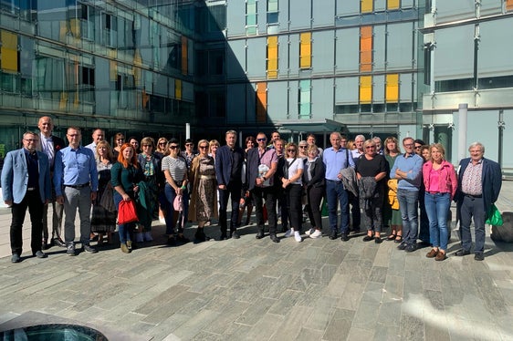 Foto di gruppo per la delegazione dalla Repubblica Ceca in visita in Alto Adige. (Foto:ASP)