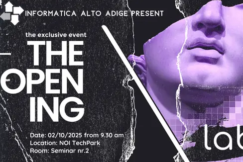 Il 2 ottobre, Informatica Alto Adige SpA (IAA) inaugurerà un nuovo laboratorio interamente dedicato all'intelligenza artificiale al NOI Techpark di Bolzano. (Foto: IAA)