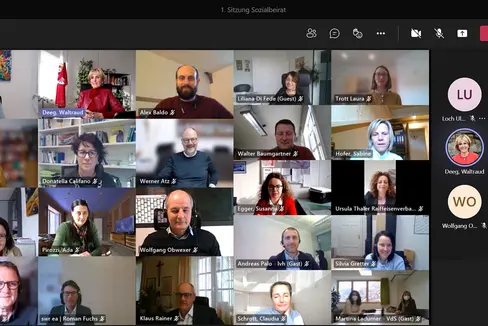 An der ersten Sitzung des neuen Sozialbeirates haben die effektiven und die Ersatzmitglieder teilgenommen und sich unter anderem darauf verständigt, die Vernetzung weiter ausbauen zu wollen. (Foto: LPA)