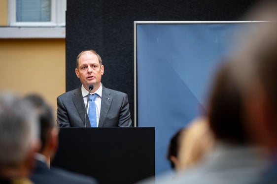 Mathias Brugger, socio di rcm solutions srl, ha illustrato i risultati più importanti dello studio sulla sicurezza. (Foto: USP/Fabio Brucculeri)