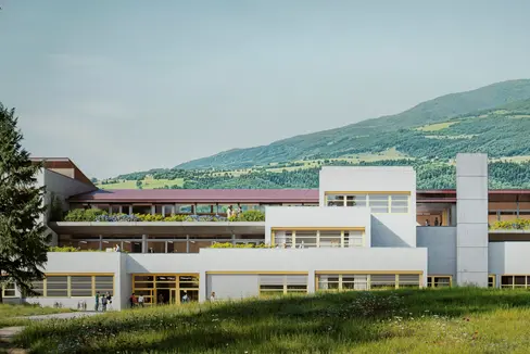 Rendering del progetto vincitore, realizzato dal team degli architetti Andrea Arcese, Lorenzo De Pascale, Leonardo Botti, Loris Luigi Perillo e degli ingegneri Alessandro Svaldi e Andrea Zanetti. (Foto: USP/Fabio Brucculeri)