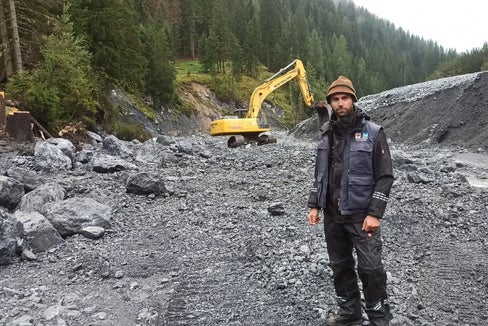 Il 18 agosto l'Ufficio sistemazione bacini montani Ovest ha sgombrato dai detriti il letto del rio Vedretta di Trafoi a Stelvio (Foto: ASP/Ufficio sistemazione bacini montani Ovest)