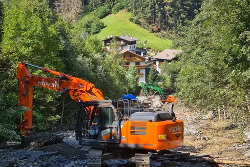 Un'immagine dei lavori realizzati lungo il rio Ploner (Foto: ASP/Ufficio sistemazione bacini montani Nord)