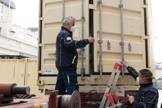 Quattro mezzi dell'Alto Adige prenderanno parte alla spedizione in Moldavia. (Foto: Protezione civile Croce Bianca)