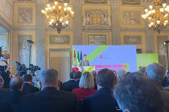 All'evento “L’italia delle Regioni” tenutosi a Monza presente il vicepresidente della Provincia, Giuliano Vettorato. Ha preso la parola anche il presidente della Repubblica, Sergio Mattarella (Foto: ASP/Gabriel Marciano)